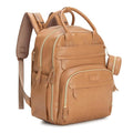 BabbleRoo Leather Diaper Bag Backpack by BabbleRoo
