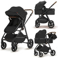 2 in 1 Baby Stroller, High Landscape Infant Stroller Pram Foldable Pushchair by wisesonle