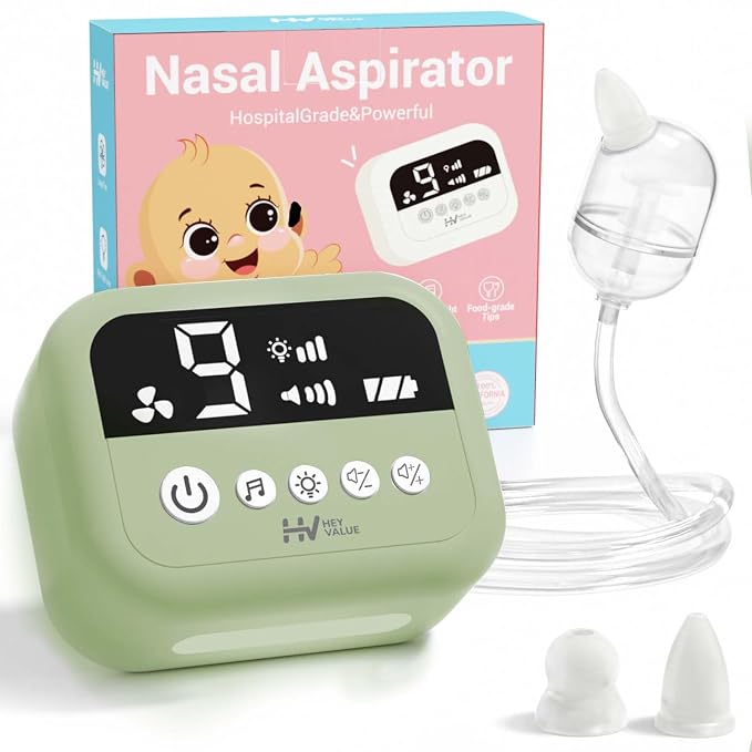 HEYVALUE Nasal Aspirator for Baby, Hospital Grade Nose Sucker by HEYVALUE