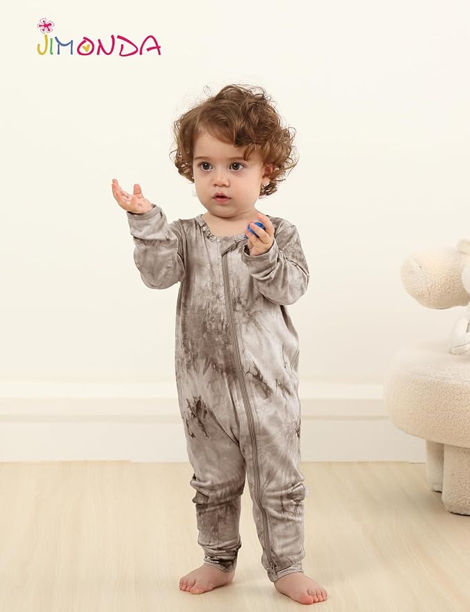Jimonda Baby Girls Boys Footless Pajamas, Rayon From Bamboo Pjs 2 Way Zipper - Image 4