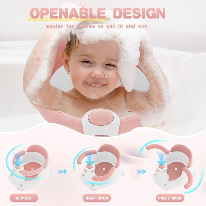 Baby Bath Seat for 6 Months & Up, Seats for Babies Sitting Up, 3 Toys, Open - Image 5