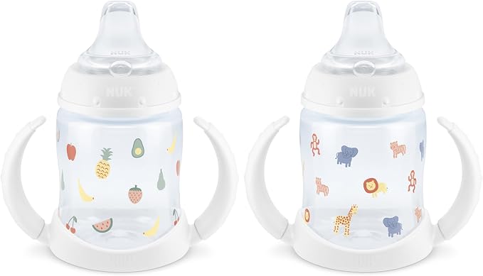 NUK Learner Cup, 6+ Months, Fun Fruits and Animals, Amazon Exclusive Collection by NUK