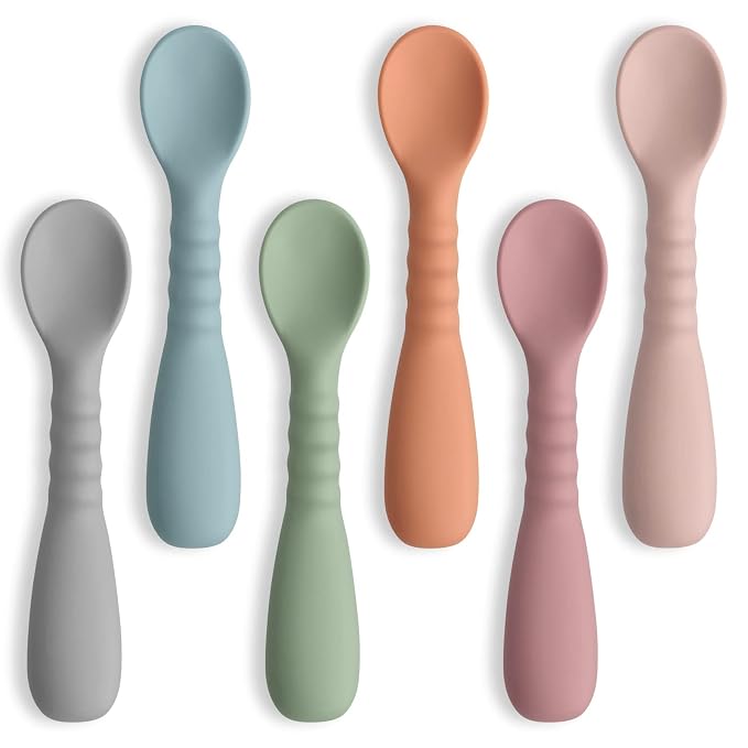 ME.FAN Silicone Baby Feeding Spoons by MEFAN