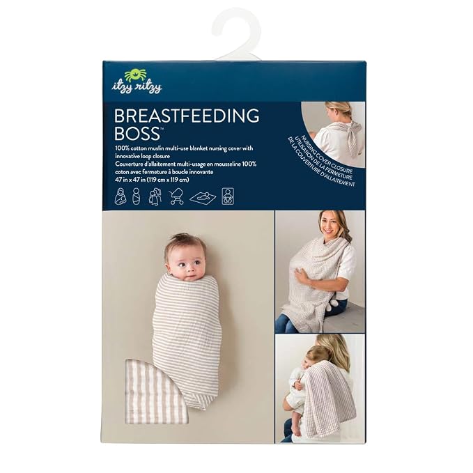Itzy Ritzy Breastfeeding Boss Multi-Use Cover – A Nursing Cover, Car Seat Cover - Image 7
