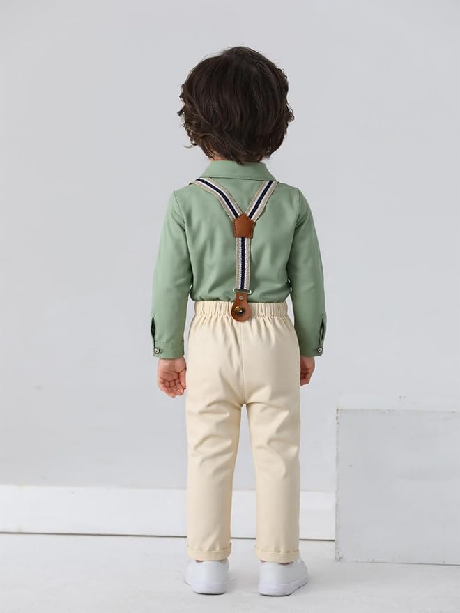 Boarnseorl Baby Boys Pants Sets, Toddler Gentleman Outfits, Infant Long Sleeve - Image 3
