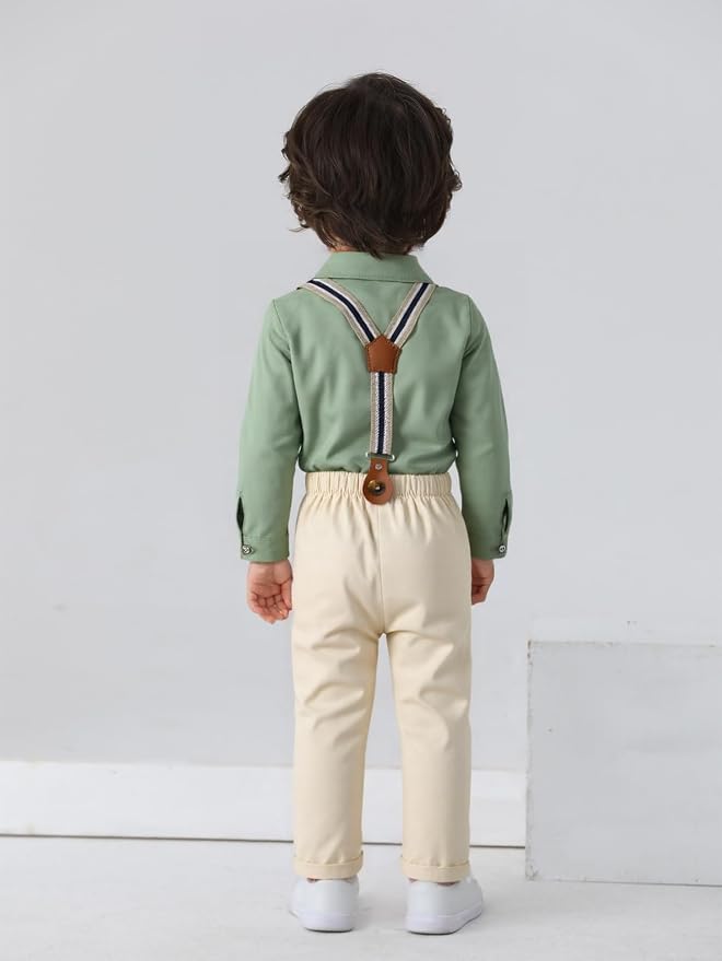 Boarnseorl Baby Boys Pants Sets, Toddler Gentleman Outfits, Infant Long Sleeve - Image 3