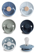 FRIGG SilkySoft Silicone Baby Pacifier 6-Pack Endless Sea | Made in Denmark | by mushie