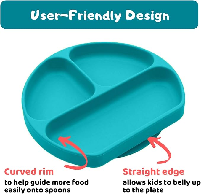 Silikong Suction Plate for Toddlers | BPA Free, 100% Food-Grade Silicone | - Image 7