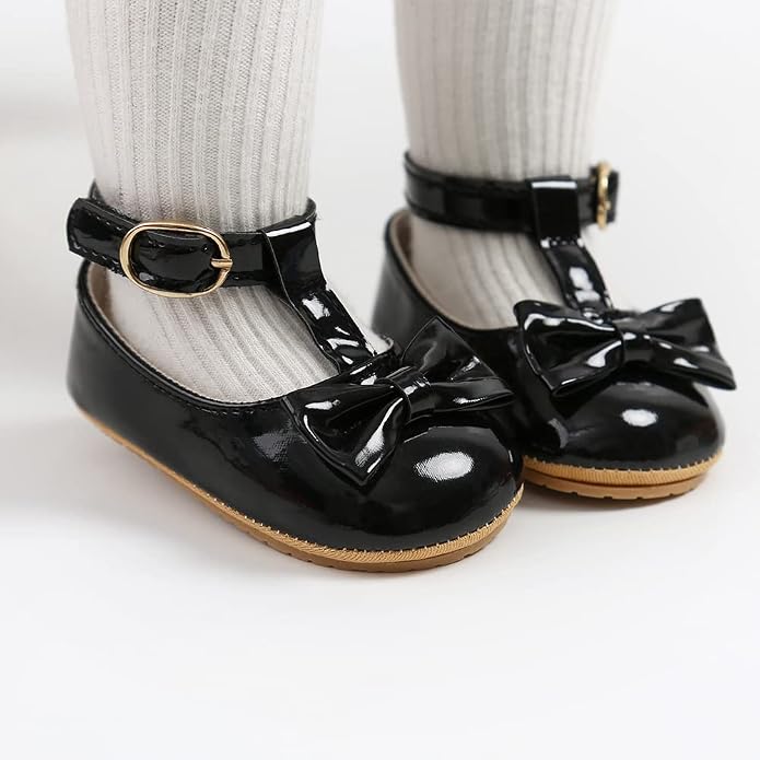 COSANKIM Baby Girls Mary Jane Flats Shoes Anti-Slip Rubber Sole Infant Toddler - Image 2