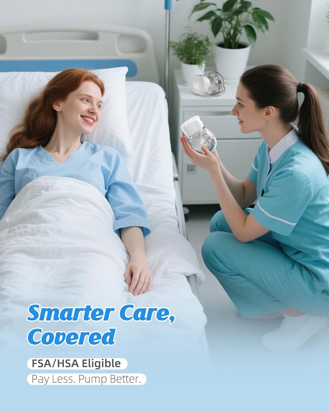 ANWIKE Hands Free Breast Pump Ultra-Light 230g, Wearable Breastfeeding Pump - Image 9