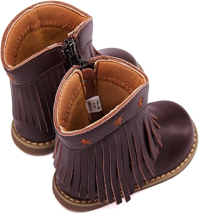BMCiTYBM Baby Cowboy Cowgirl Boots Infant Western Shoes Boys Girls Round Toe - Image 4