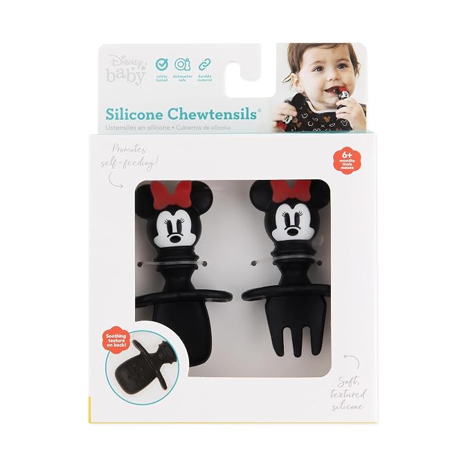 Bumkins Disney Baby Utensils Set, Chewtensils Silicone Spoons - Image 6