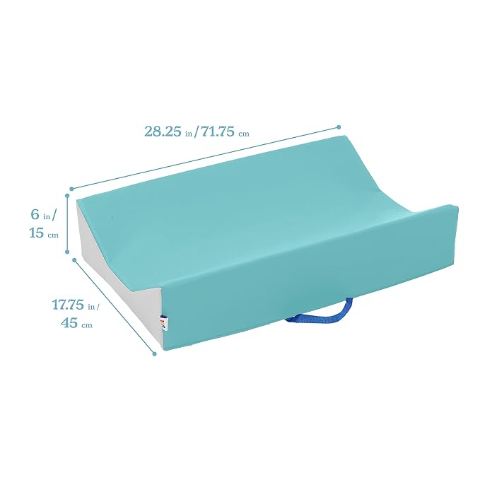 ECR4Kids SoftZone Baby Changing Pad, Seafoam/Light Grey - Image 2