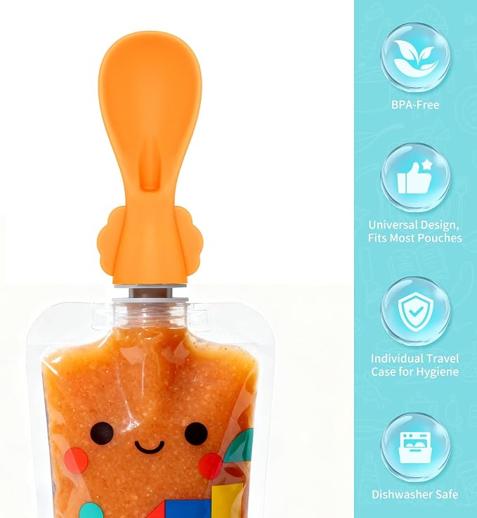Universal Baby Food Pouch Spoon Attachment - Image 2