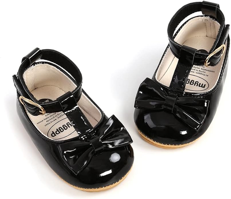 COSANKIM Baby Girls Mary Jane Flats Shoes Anti-Slip Rubber Sole Infant Toddler - Image 3
