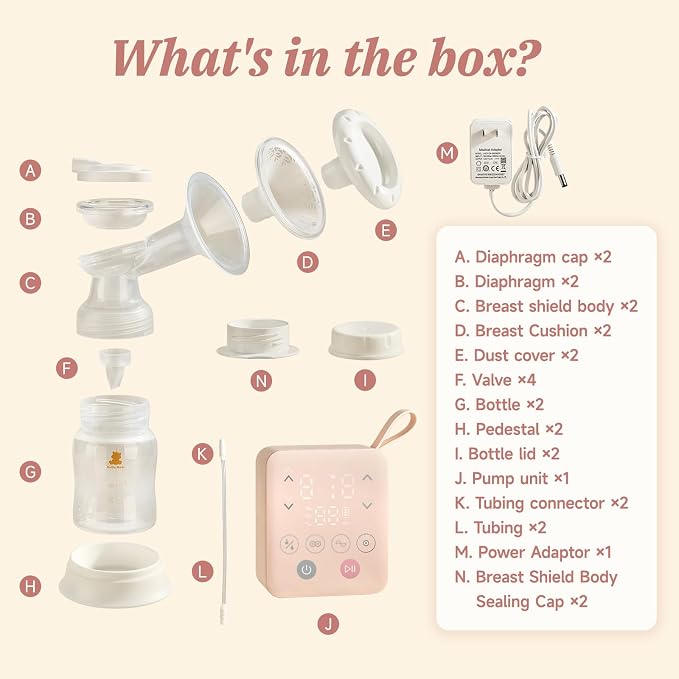 Snow Bear Electric Breast Pump, 4 Pumping Modes & 9 Intensity Levels, Portable - Image 8