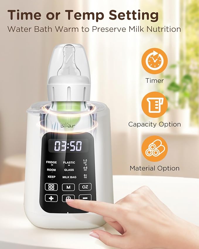 Bear Baby Bottle Warmer, Milk Warmer Breastmilk Bag Formula Fast Warming - Image 6