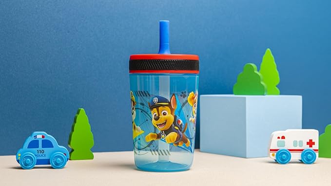 Zak Designs Kelso Tumbler 15 oz Set Toddlers Cups Leak-Proof Screw-On Lid - Image 3