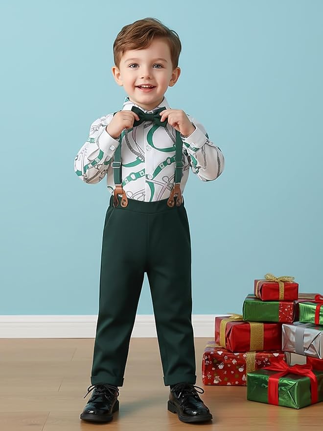 Boarnseorl Baby Boys Pants Sets, Toddler Gentleman Outfits, Infant Long Sleeve - Image 3