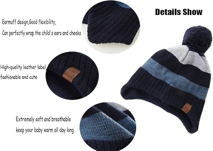 Moon Kitty Baby Boys Hats Toddler Beanies - Image 4