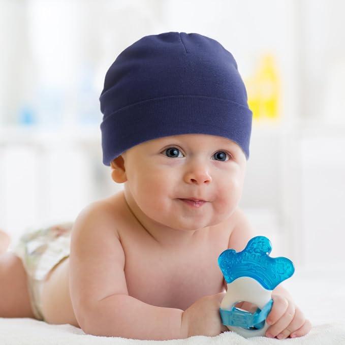 DRESHOW BQUBO 6 Pack Baby Hats for Boys Girls Unisex Baby Hat Soft Knit Cap - Image 3