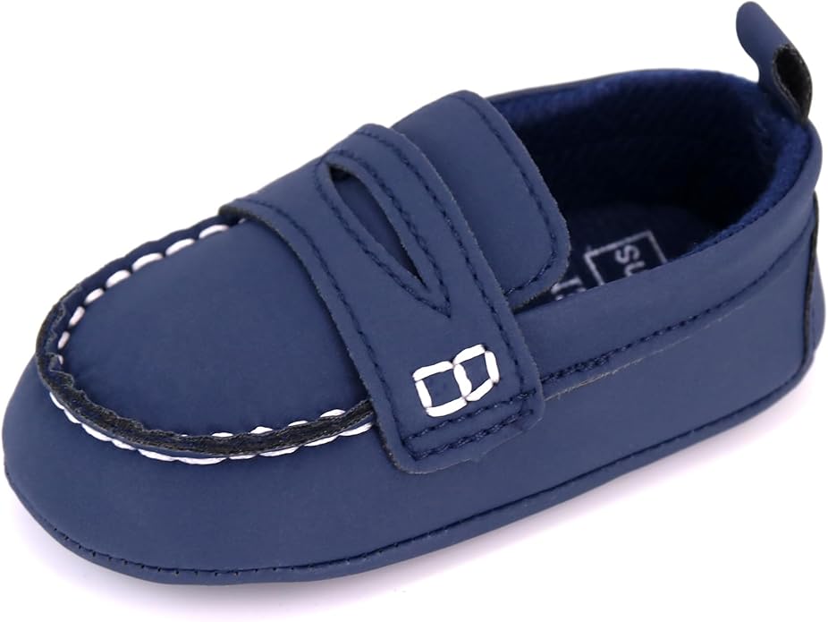 LONSOEN Baby Girls Boys Loafers Prewalker Dress Crib Shoes by LONSOEN