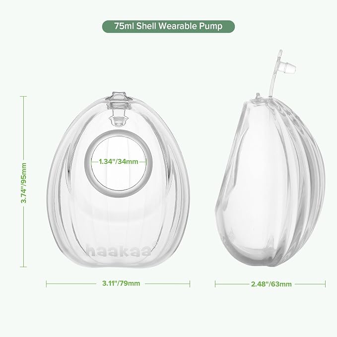 haakaa Shell Breast Pump, Wearable Manual Breast Pump - Image 7