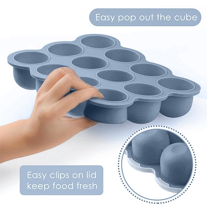 Samuelworld Baby Food Storage Container, 12 Portions x 2.5oz - Image 3