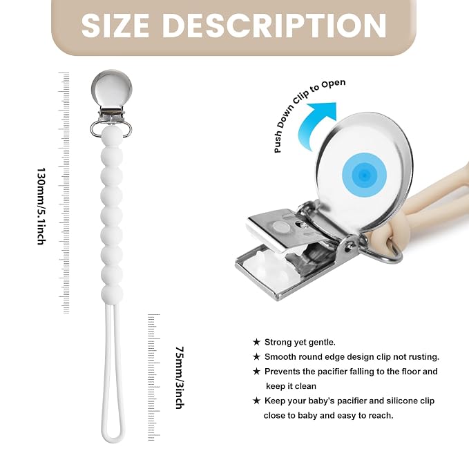 Pacifier Clip for Boys Girls - Image 3