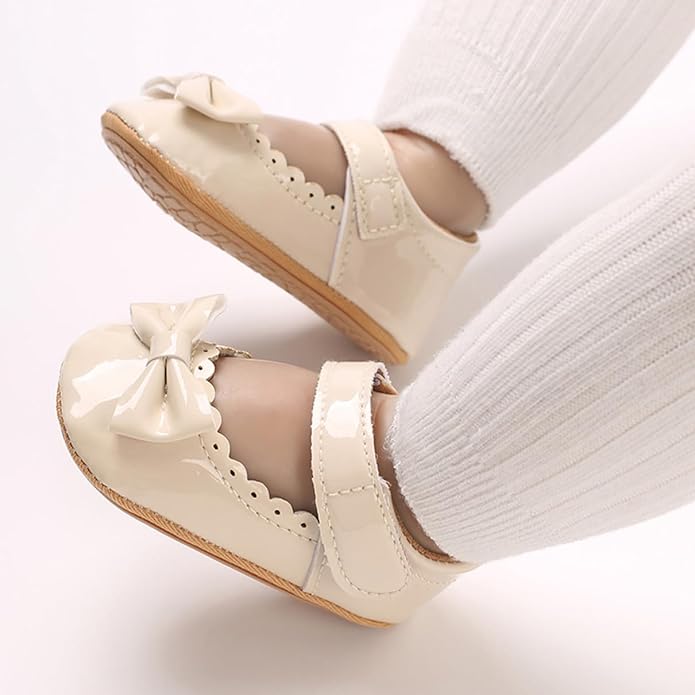 COSANKIM Baby Girls Mary Jane Flats Shoes Anti-Slip Rubber Sole Infant Toddler - Image 2