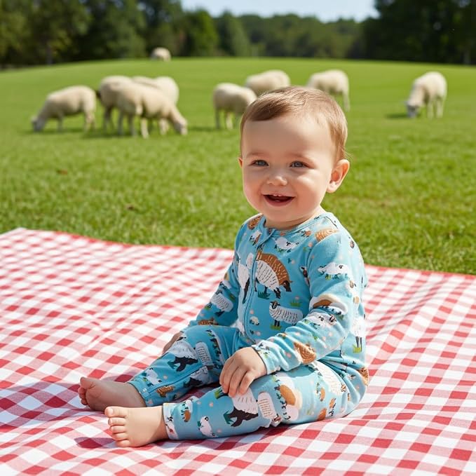 PATPAT Baby Footie Romper with Mittens - Image 3