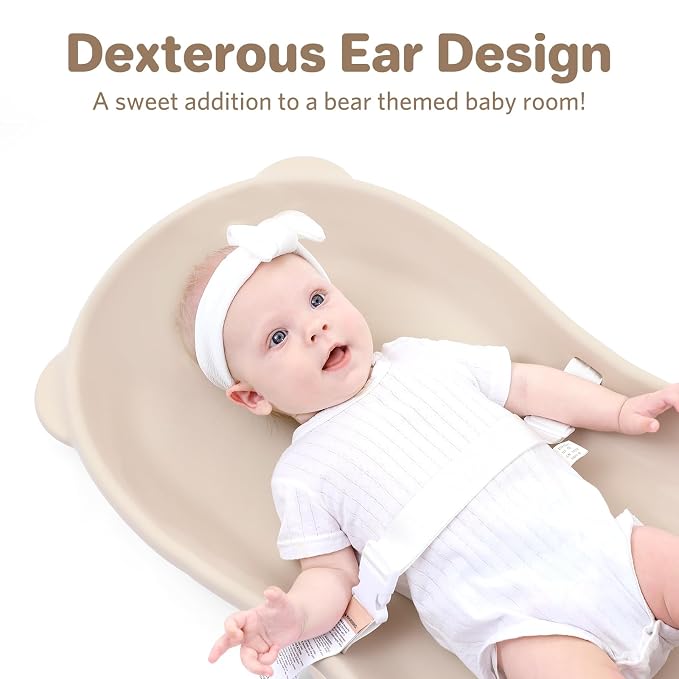 Waterproof Baby Diaper Changing Pad EVA Foam Wipeable Teddy Bear, Non-Slip Base - Image 8