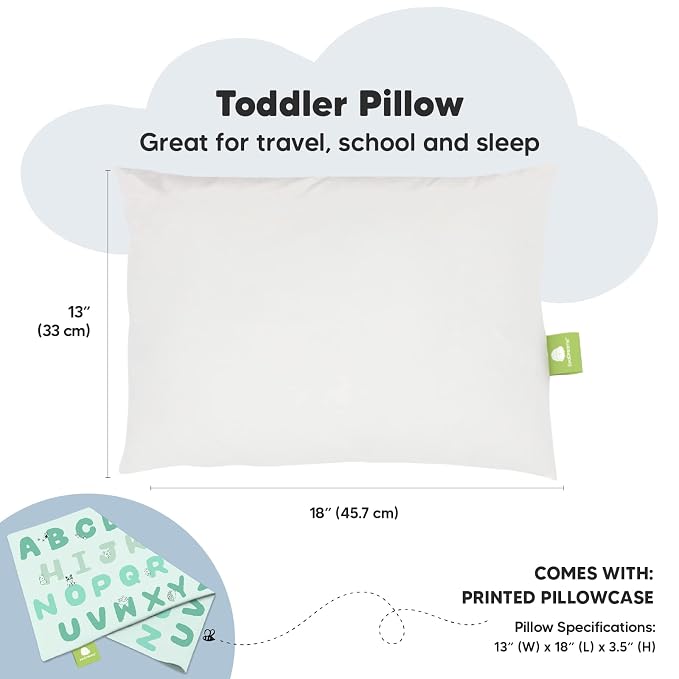 Toddler Pillow with Pillowcase - Image 3