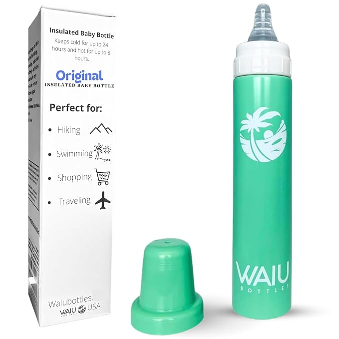 Waiu Insulated Stainless Steel Baby Bottle BPA-Free | Stainless Steel Keeps by WaiuBottles