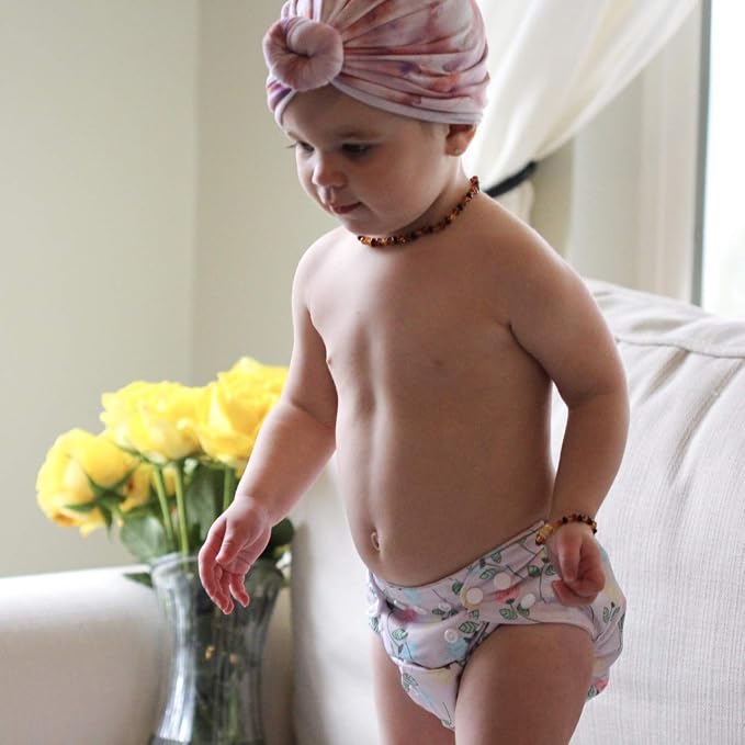 ALVA 6 Pack Cloth Diaper with 12 Inserts One Size Adjustable Washable Reusable - Image 8