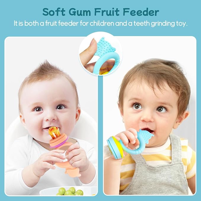 Baby Solids/Frozen Fruit Feeder Pacifier, Infant Teether Toy 4M+, BPA-Free - Image 5