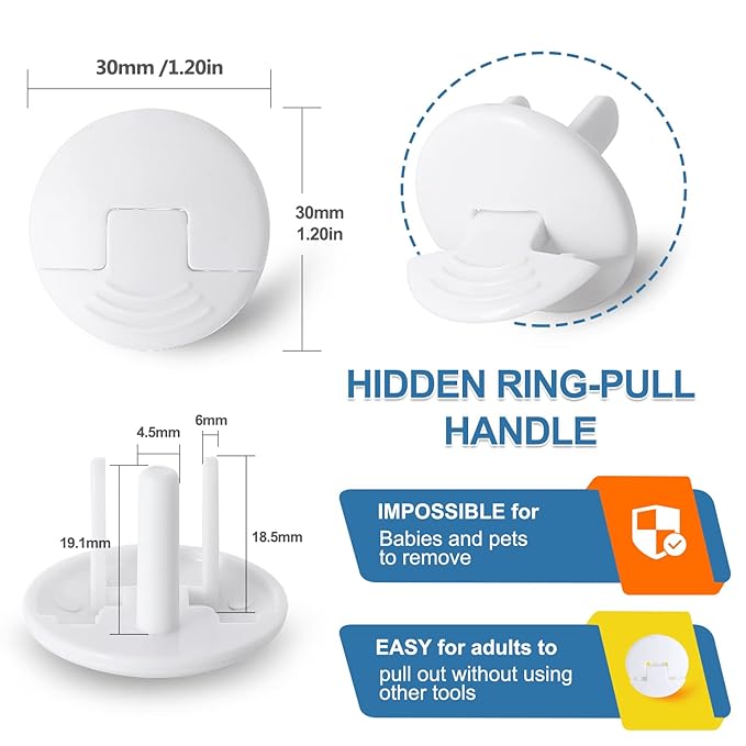 Outlet Covers Baby Proofing White - Image 2