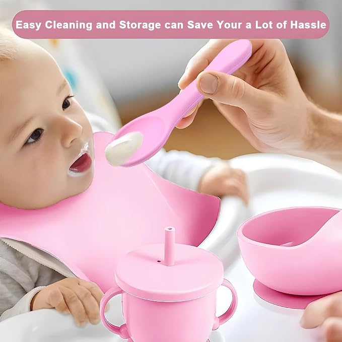 Silicone Baby Feeding Set, Miicasa Baby Led Weaning Supplies Kit - Image 6