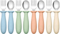 DRKIO 8 Pieces Toddler Utensils Set by DRKIO