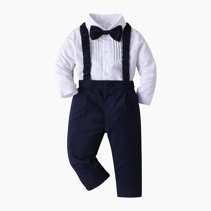 Boarnseorl Baby Boys Pants Sets, Toddler Gentleman Outfits, Infant Long Sleeve - Image 2
