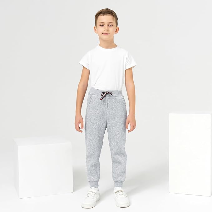 3 Pack Boy's and Girl's Fleece Pull on Jogger Sweatpant - Image 2