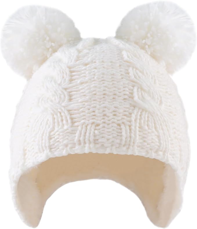 Zsedrut Winter Baby Boy Hats Pompom Baby Beanie - Image 2