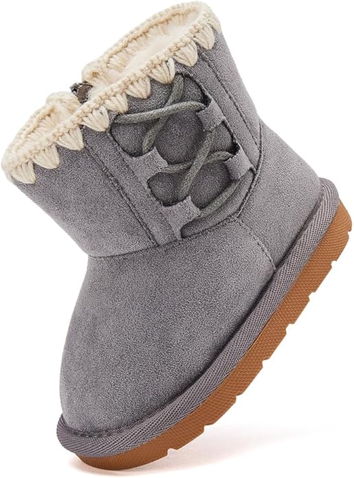 BMCiTYBM Girls Boys Snow Boots Warm Winter Fur Lined Baby Shoes by BMCiTYBM