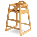 Wooden High Chair for Baby & Toddler – Restaurant-Style Stackable HighChair by LA+Baby+