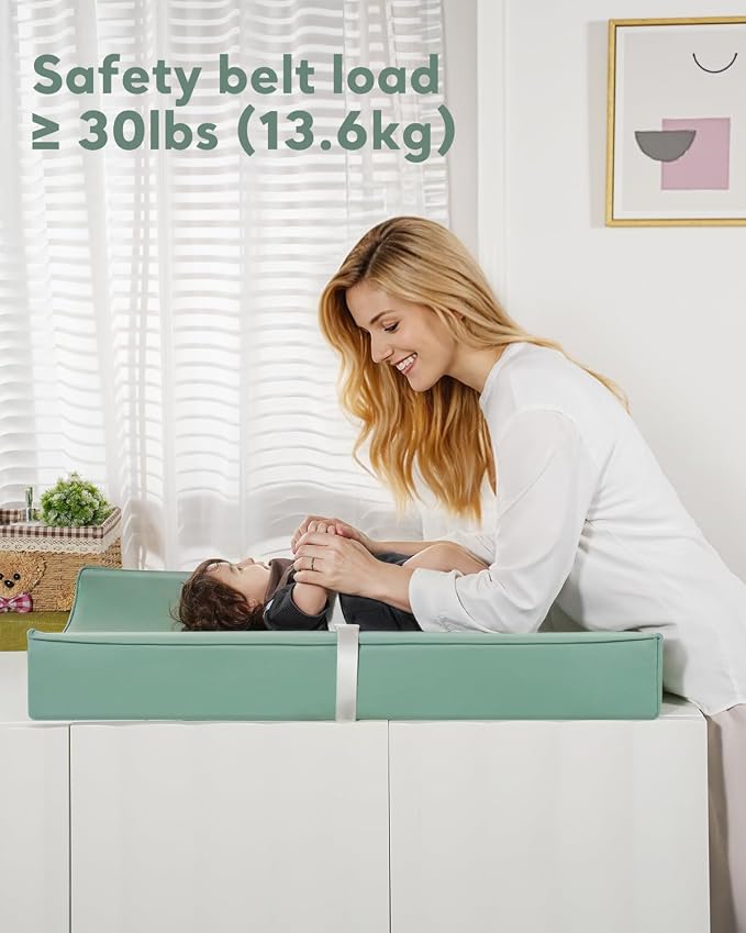Vegan Leather Waterproof Baby Changing Pad - Image 6