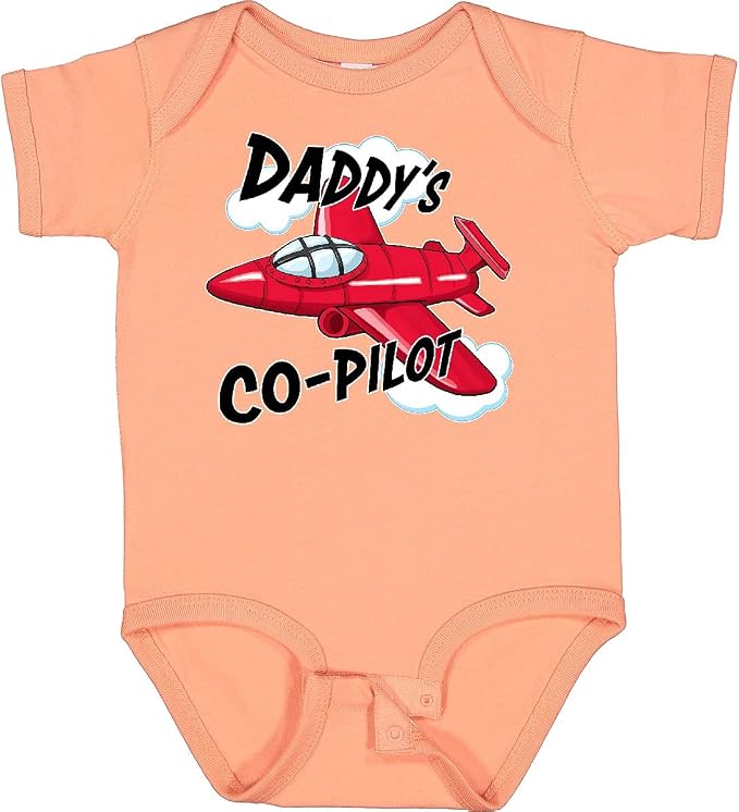 inktastic Daddys Co-Pilot for Fathers Day Baby Bodysuit by Inktastic