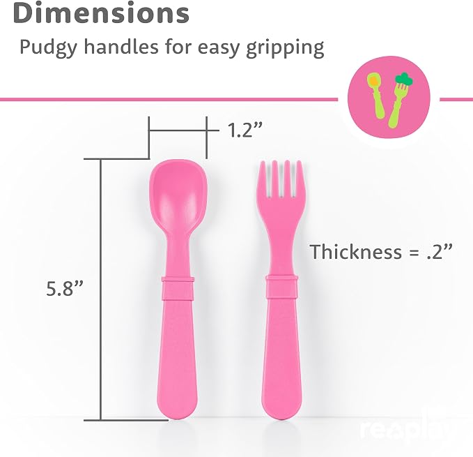 Re-Play Toddler Forks and Spoons Set - Image 8