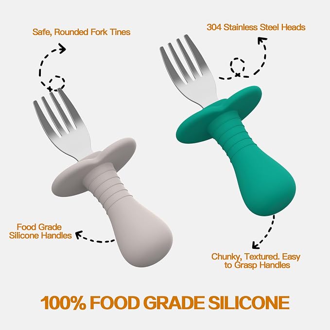 4Pcs Toddler Forks Baby Forks Set - Image 3