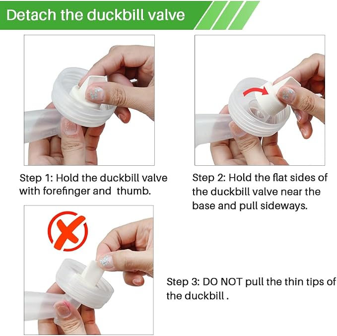 PumpMom-us Breast Pump Parts, 8 Duckbill Valves and 2 Silicone Membrane - Image 5