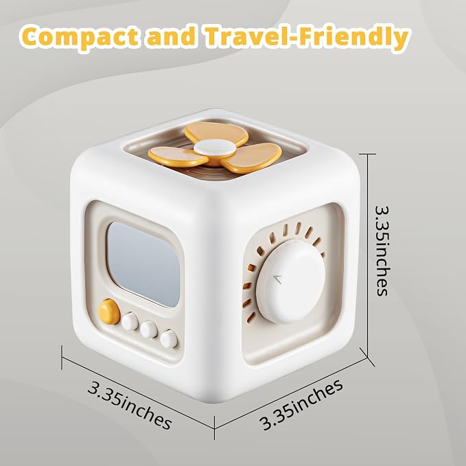 Busy Cube Toy for 1 Year Old Boy, Montessori Toys for 1+ Year Old, Travel - Image 7